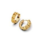 Pandora Gold Timeless Yellow Huggie Earrings - 263851C02