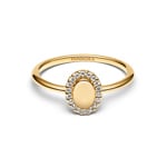 Pandora Gold Timeless Oval Halo Ring - 163800C01