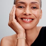 Pandora Gold Timeless Pavé Cuban Gliederarmband - 563008C01