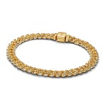 Pandora Gold Timeless Pavé Cuban Chain Bracelet