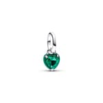 Pandora ME Green Chakra Heart Mini Dangle Charm 925 Silver