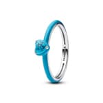 Pandora ME Türkisfarbener Herz-Stein Ring 925 Silber