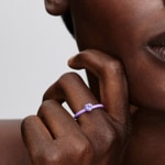 Pandora ME Violettes Chakra Herz Ring 925 Silber - 193088C04