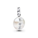 Pandora Moments Treated Freshwater Cultured Baroque Pearl Mom Dangle Charm 925 Silver - 793783C01