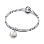 Pandora Moments Treated Freshwater Cultured Baroque Pearl Mom Dangle Charm 925 Silver - 793783C01