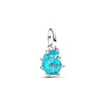 Pandora Moments Blaue Murano-Glas Meeresschnecke Charm-Anhänger 925 Silber - 793900C01