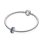 Pandora Moments Blue Pavé-Clip Charm - 791817NSBMX