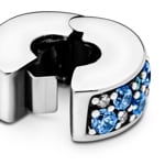 Pandora Moments Blue Pavé-Clip Charm - 791817NSBMX