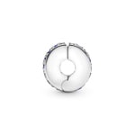Pandora Moments Blue Pavé-Clip Charm - 791817NSBMX