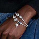 Pandora Moments Charm Espaceur Scintillant Bleu - 791359NCB