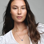 Pandora Moments Collier avec Pendentif Pensée Bleue - 390770C01-50