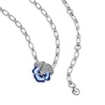 Pandora Moments Collier avec Pendentif Pensée Bleue - 390770C01-50