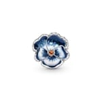 Pandora Moments Blue Pansy Flower Charm - 790777C02