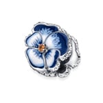 Pandora Moments Blue Pansy Flower Charm - 790777C02