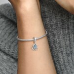 Pandora Moments Charm Pendant Double Fleur Éclose - 792293C01