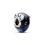Pandora Moments Charm Verre de Murano Bleu Disney Mickey & Minnie Argent 925 - 792958C01