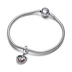 Pandora Moments Family Spinning Heart Globe Charm Pendant - 792240C01