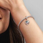 Pandora Moments Family Spinning Heart Globe Charm Pendant - 792240C01