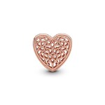 Pandora Rose Moments Filigree and Metal Bead Heart Charm - 781811