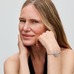 Pandora Moments Sparkling Rose in Bloom Oversized Charm 925 Silver - 793245C01