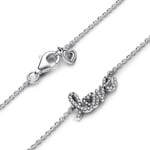 Pandora Moments Funkelnde Handgeschriebenes Love Collier-Halskette 925 Silber - 393076C01-45