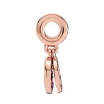 Pandora Rose Moments Sparkling Pink Disc Double Dangle Charm - 789186C02