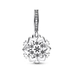 Pandora Moments Sparkling Snowflake Double Dangle Charm - 792355C01