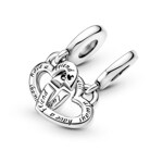 Pandora Moments Linked Sister Hearts Split Dangle Charm - 799538C01