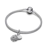 Pandora Moments Funkelndes Feuerwerk Doppelter Charm-Anhänger 925 Silber - 793512C01