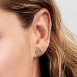 Pandora Moments Clous d’Oreilles Cadenas Cœur Scintillant Argent 925 - 294419C01