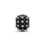 Pandora Moments Sparkling Pavé Round Black Charm 925 Silver - 792630C04