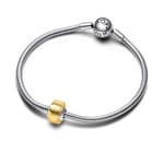 Pandora Moments Golden Mini Murano Glass Charm 925 Silver - 793353C00