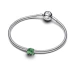Pandora Moments Mini Charm Éléphant Vert Argent 925 - 794901C01