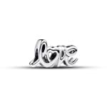 Pandora Moments Handgeschriebenes Liebe Charm 925 Silber 