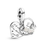 Pandora Moments Cats & Hearts Dangle Charm - 799546C01