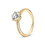 Pandora Gold Moments Klare Funkelnde Krone Solitärring