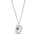 Pandora Moments Moon & Spinning Tree of Life Pendant Necklace Sterling Silver - 392992C01-50