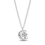 Pandora Moments Moon & Spinning Tree of Life Pendant Necklace Sterling Silver - 392992C01-50