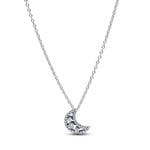 Pandora Moments Crescent Moon Pendant Necklace 925 Silver - 394259C01-50