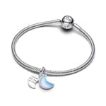 Pandora Moments Mondsichel Doppelter Charm-Anhänger 925 Silber - 794272C01