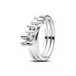 Pandora Moments MUM Buchstaben Teilbarer Ring 925 Silber - 194458C01