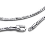 Pandora Moments Studded Clasp & Chain Necklace 925 Silver - 393682C00