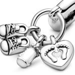 Pandora Moments Baby Bottle & Shoes Dangle Charm - 798106CZ