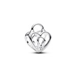 Pandora Moments Charm Cadenas Cœur Ajouré 925 Argent - 794358C00