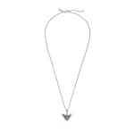 Pandora Moments Pavé Heart & Angel Wings Necklace - 398505C02-45