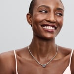 Pandora Moments Pavé Infinity Knot Heart Charm 925 Silver - 793771C01