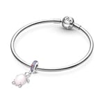 Pandora Moments Charm Pendant Tortue de Mer Rose en Verre de Murano - 798939C02