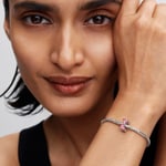 Pandora Moments Pink Bow Charm 925 Silver - 794253C01