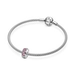 Pandora Moments Pink Pavé Clip Charm - 791817PCZ