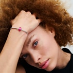 Pandora Moments Pink Mini Murano Glass Charm 925 Silver - 793107C00